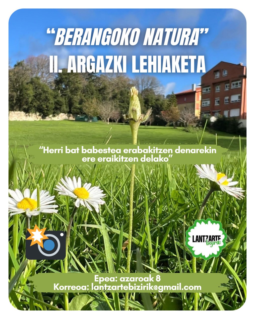 Mirar para conservar: presentamos el II Concurso de fotografía «Naturaleza de&nbsp;Berango».
